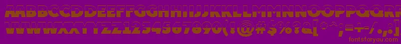 Police APlakattitulbwExtrabold – polices brunes sur fond violet