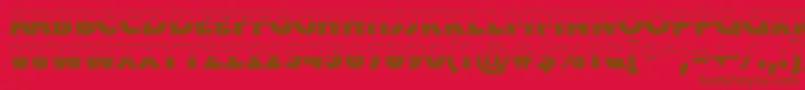 fuente APlakattitulbwExtrabold – Fuentes Marrones Sobre Fondo Rojo