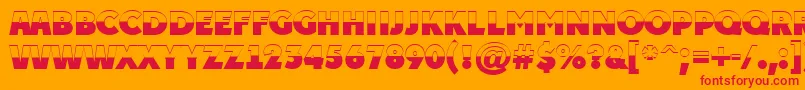 APlakattitulbwExtrabold Font – Red Fonts on Orange Background