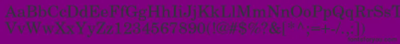 Newcenturyschoolbookc Font – Black Fonts on Purple Background