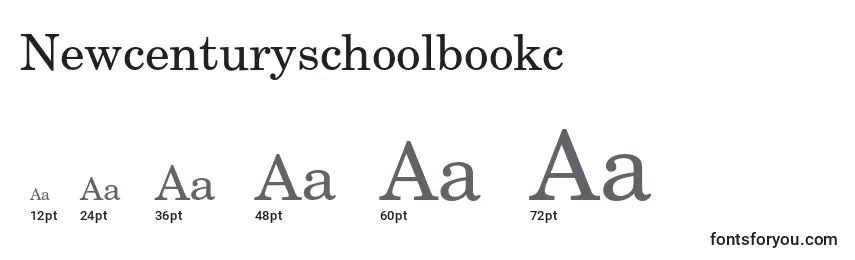 Größen der Schriftart Newcenturyschoolbookc