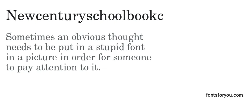 Шрифт Newcenturyschoolbookc