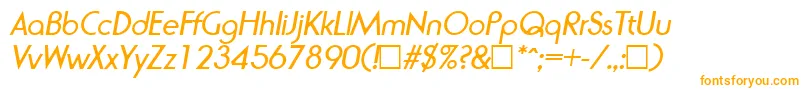 フォントRondaItalic – オレンジのフォント
