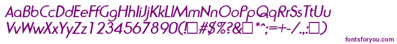 Fonte RondaItalic – fontes roxas