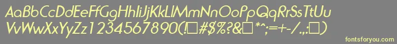 fuente RondaItalic – Fuentes Amarillas Sobre Fondo Gris