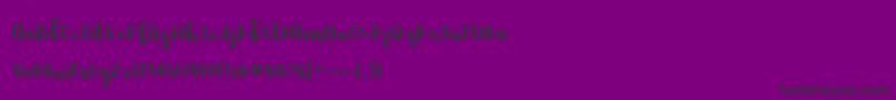 RaspberryMoonshineDemo Font – Black Fonts on Purple Background