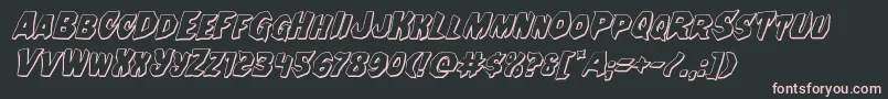 Nightchilde3Dital Font – Pink Fonts on Black Background