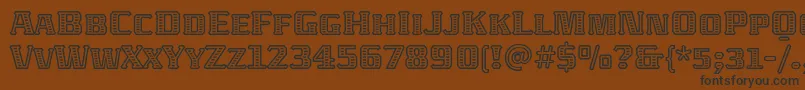 AbatonitcTt Font – Black Fonts on Brown Background