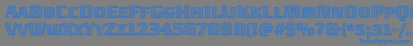 AbatonitcTt Font – Blue Fonts on Gray Background
