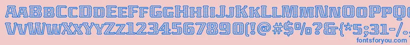 AbatonitcTt-fontti – siniset fontit vaaleanpunaisella taustalla