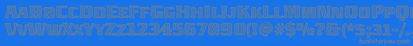 AbatonitcTt-fontti – harmaat kirjasimet sinisellä taustalla