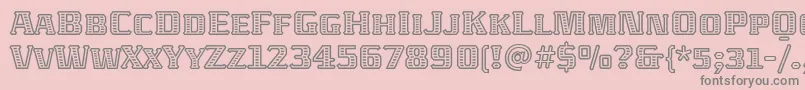 AbatonitcTt Font – Gray Fonts on Pink Background