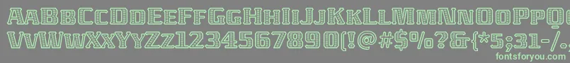 AbatonitcTt Font – Green Fonts on Gray Background