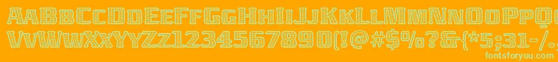 AbatonitcTt Font – Green Fonts on Orange Background
