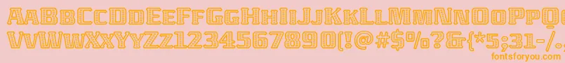 AbatonitcTt Font – Orange Fonts on Pink Background