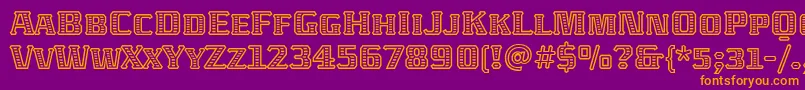 AbatonitcTt Font – Orange Fonts on Purple Background