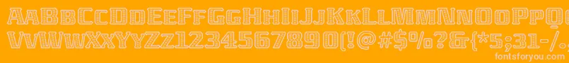 AbatonitcTt Font – Pink Fonts on Orange Background