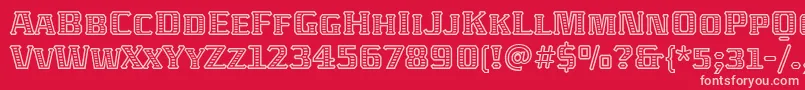 AbatonitcTt Font – Pink Fonts on Red Background