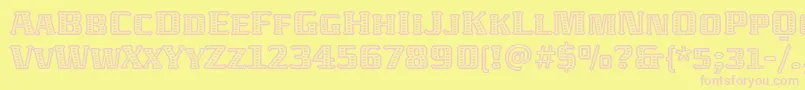 AbatonitcTt Font – Pink Fonts on Yellow Background