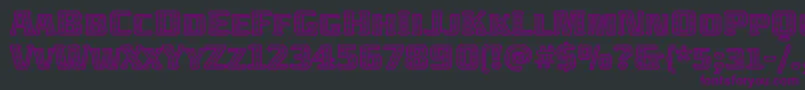 Шрифт AbatonitcTt – фиолетовые шрифты на чёрном фоне