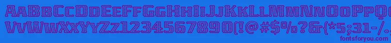 Weitere Informationen zur AbatonitcTt-Schriftart AbatonitcTt-Schriftart – Violette Schriften auf blauem Hintergrund