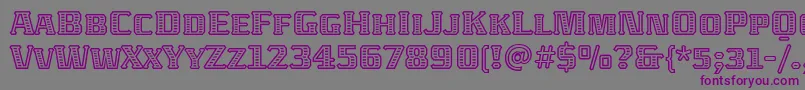Шрифт AbatonitcTt – фиолетовые шрифты на сером фоне