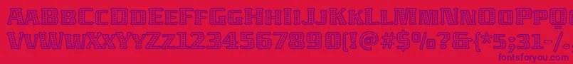 AbatonitcTt Font – Purple Fonts on Red Background