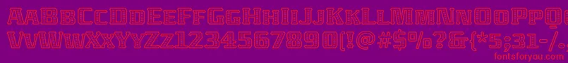 AbatonitcTt Font – Red Fonts on Purple Background