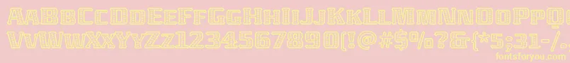AbatonitcTt Font – Yellow Fonts on Pink Background