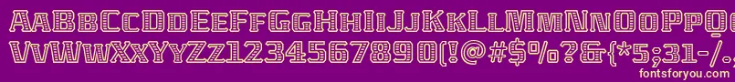 AbatonitcTt Font – Yellow Fonts on Purple Background