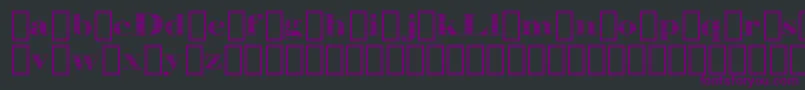 Police LayersDemo – polices violettes sur fond noir