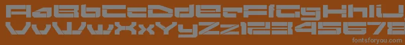 GendoukiRegular Font – Gray Fonts on Brown Background