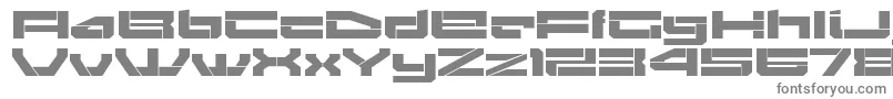 Шрифт GendoukiRegular – серые шрифты на белом фоне