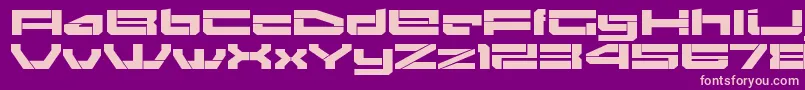 GendoukiRegular Font – Pink Fonts on Purple Background