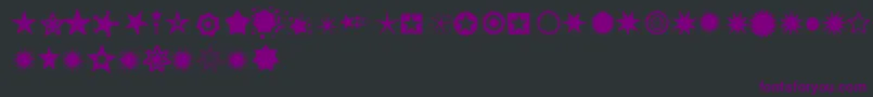 Pizzadude Stars Font – Purple Fonts on Black Background