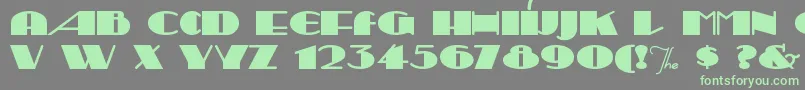 Sesquipe Font – Green Fonts on Gray Background