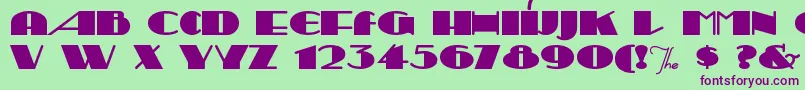 Sesquipe Font – Purple Fonts on Green Background