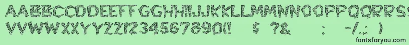 Hyppolit Font – Black Fonts on Green Background
