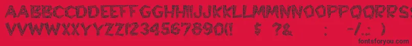 Hyppolit Font – Black Fonts on Red Background