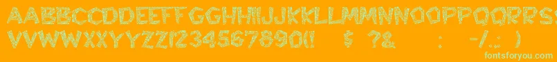 More about Hyppolit Font Hyppolit Font – Green Fonts on Orange Background