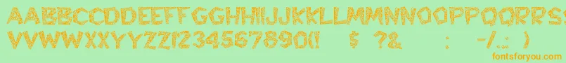 Hyppolit Font – Orange Fonts on Green Background