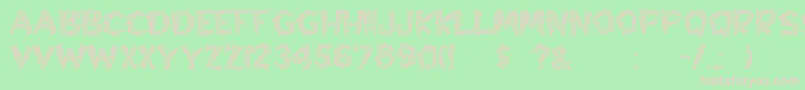 Hyppolit Font – Pink Fonts on Green Background