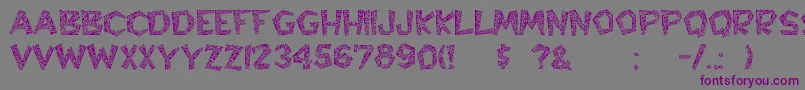 Hyppolit Font – Purple Fonts on Gray Background