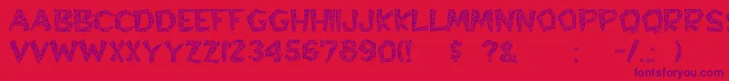 Hyppolit Font – Purple Fonts on Red Background