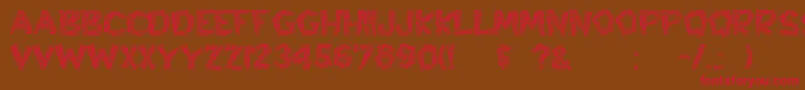 Hyppolit Font – Red Fonts on Brown Background
