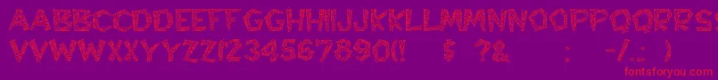 Hyppolit Font – Red Fonts on Purple Background