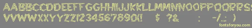 Hyppolit Font – Yellow Fonts on Gray Background