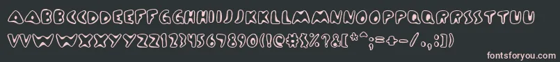 ZincBoomerang Font – Pink Fonts on Black Background