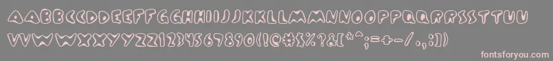 ZincBoomerang Font – Pink Fonts on Gray Background