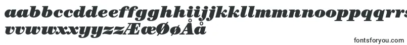 Czcionka CenturystdUltraitalic – norweskie czcionki